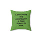 Candid Moment in the Rainforest - Faux Suede Square Pillow