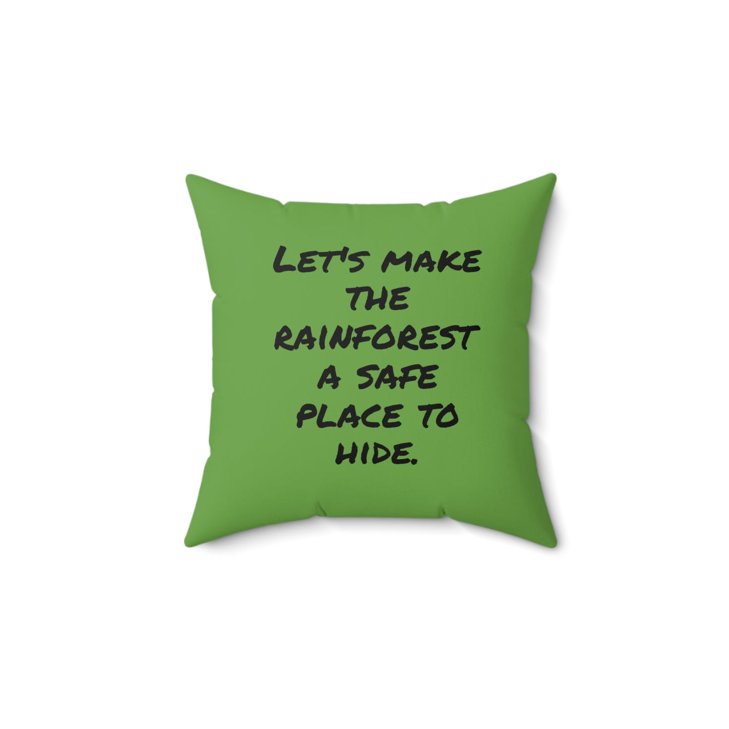 Candid Moment in the Rainforest - Faux Suede Square Pillow