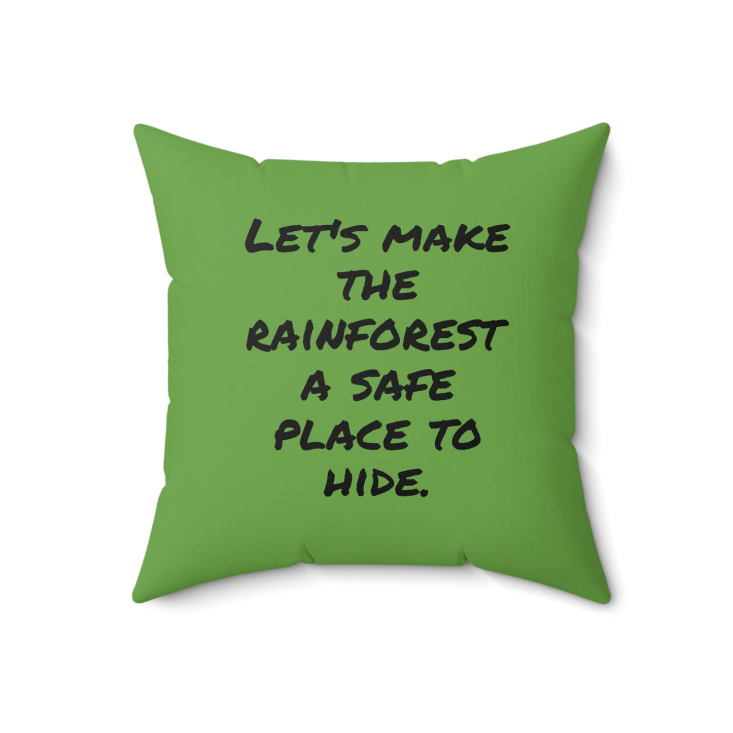 Candid Moment in the Rainforest - Faux Suede Square Pillow