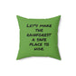 Candid Moment in the Rainforest - Faux Suede Square Pillow