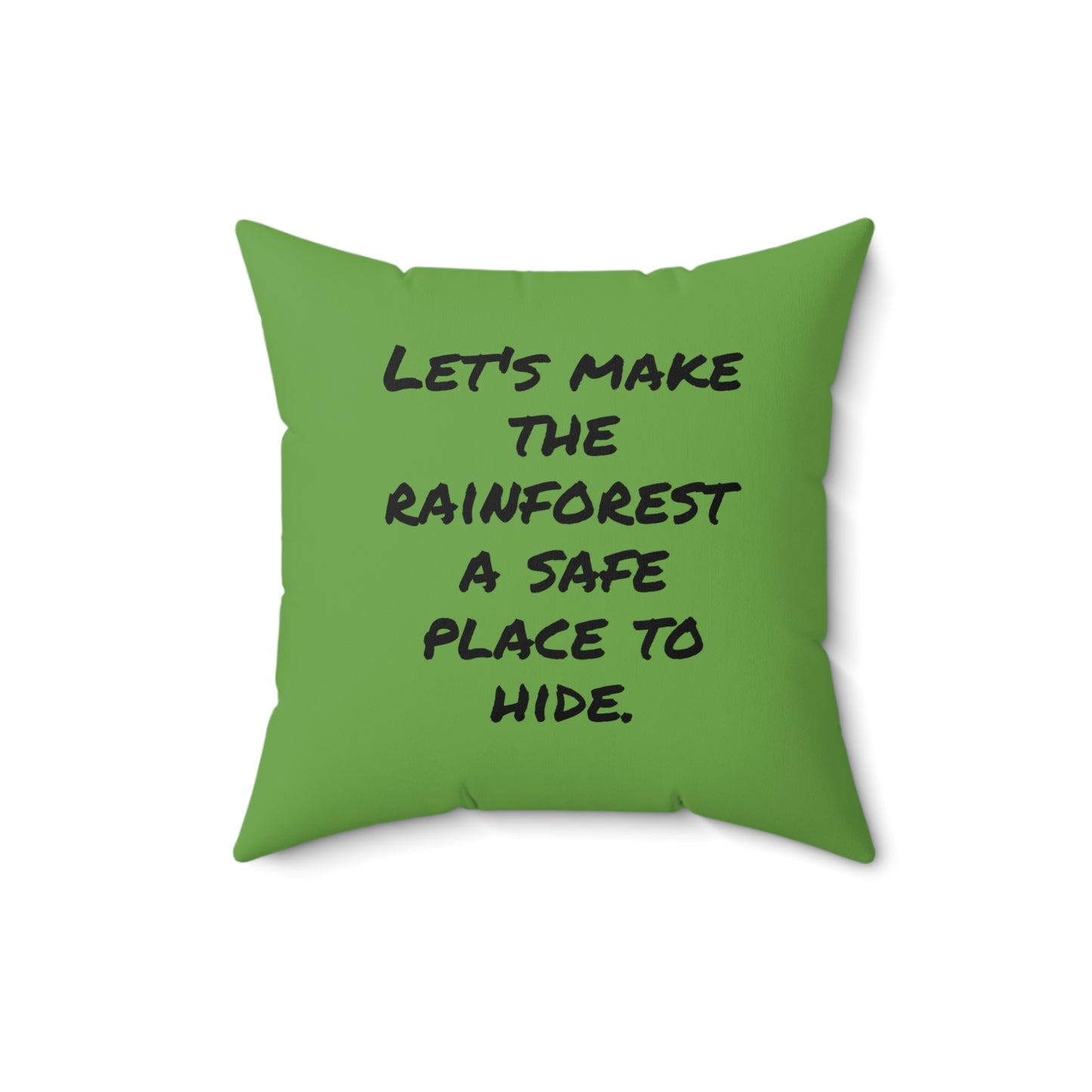 Candid Moment in the Rainforest - Faux Suede Square Pillow