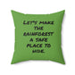 Candid Moment in the Rainforest - Faux Suede Square Pillow