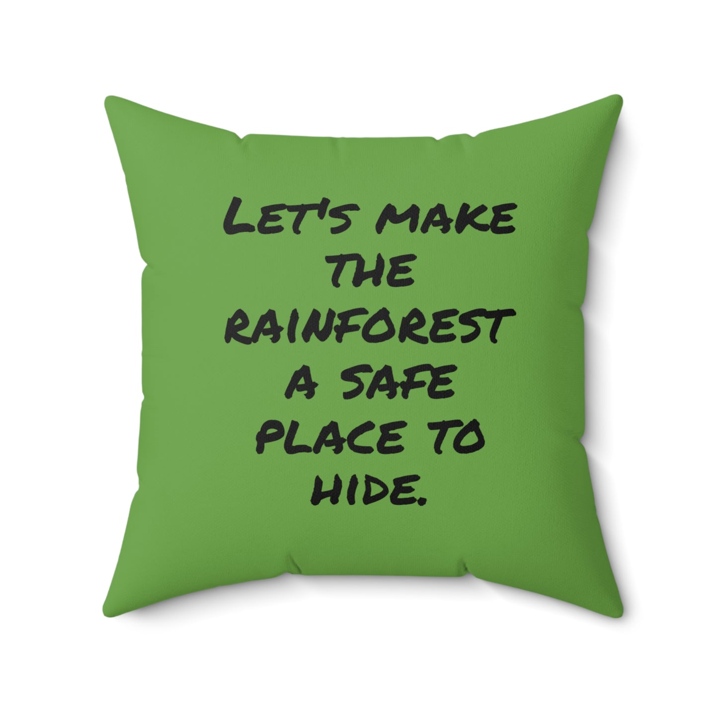 Candid Moment in the Rainforest - Faux Suede Square Pillow