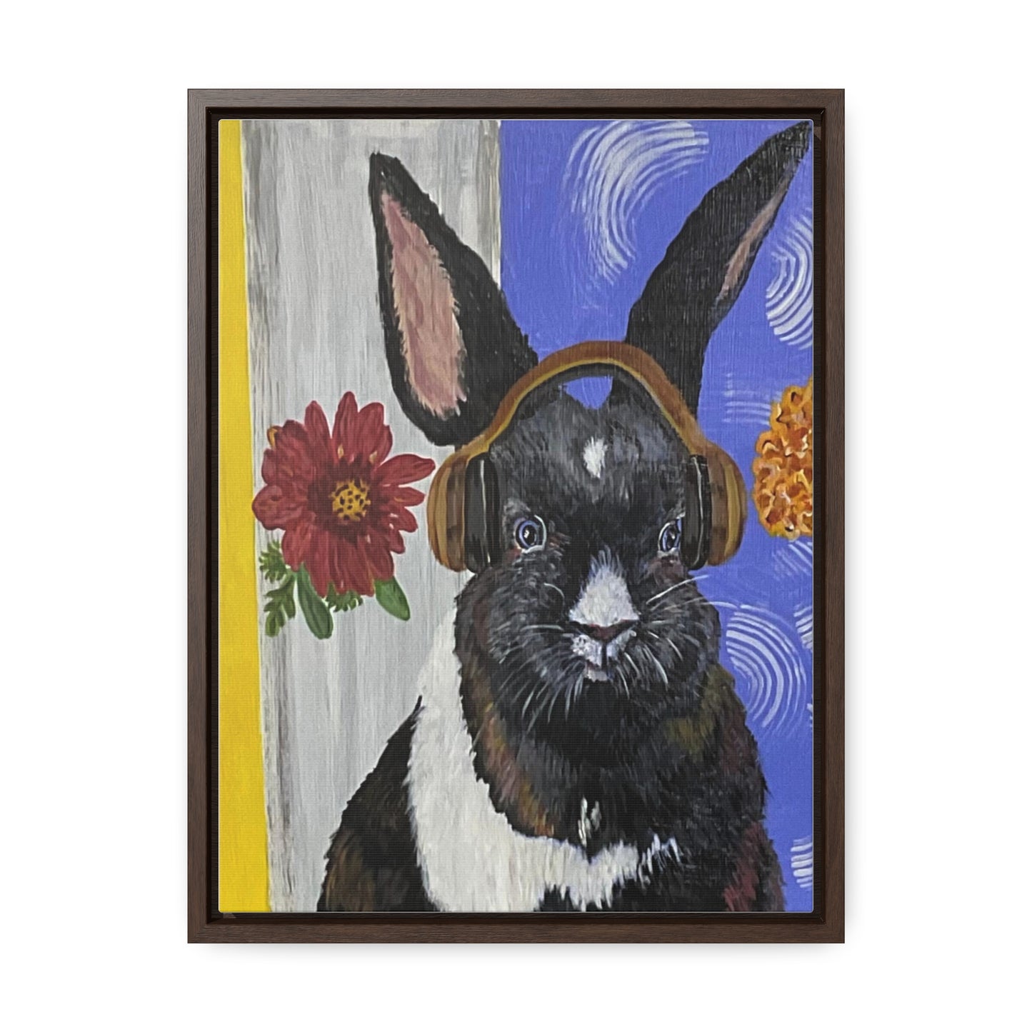 Fluffy Frequency - Canvas Wrapped Framed Print