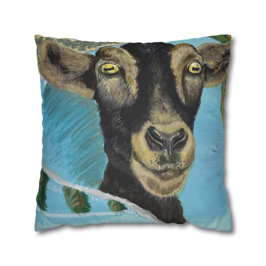 Weather Patterns As Seen by the Eyes of Goats - Faux Suede Square Pillow Case