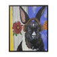 Fluffy Frequency - Canvas Wrapped Framed Print