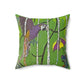 Candid Moment in the Rainforest - Faux Suede Square Pillow