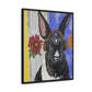 Fluffy Frequency - Canvas Wrapped Framed Print