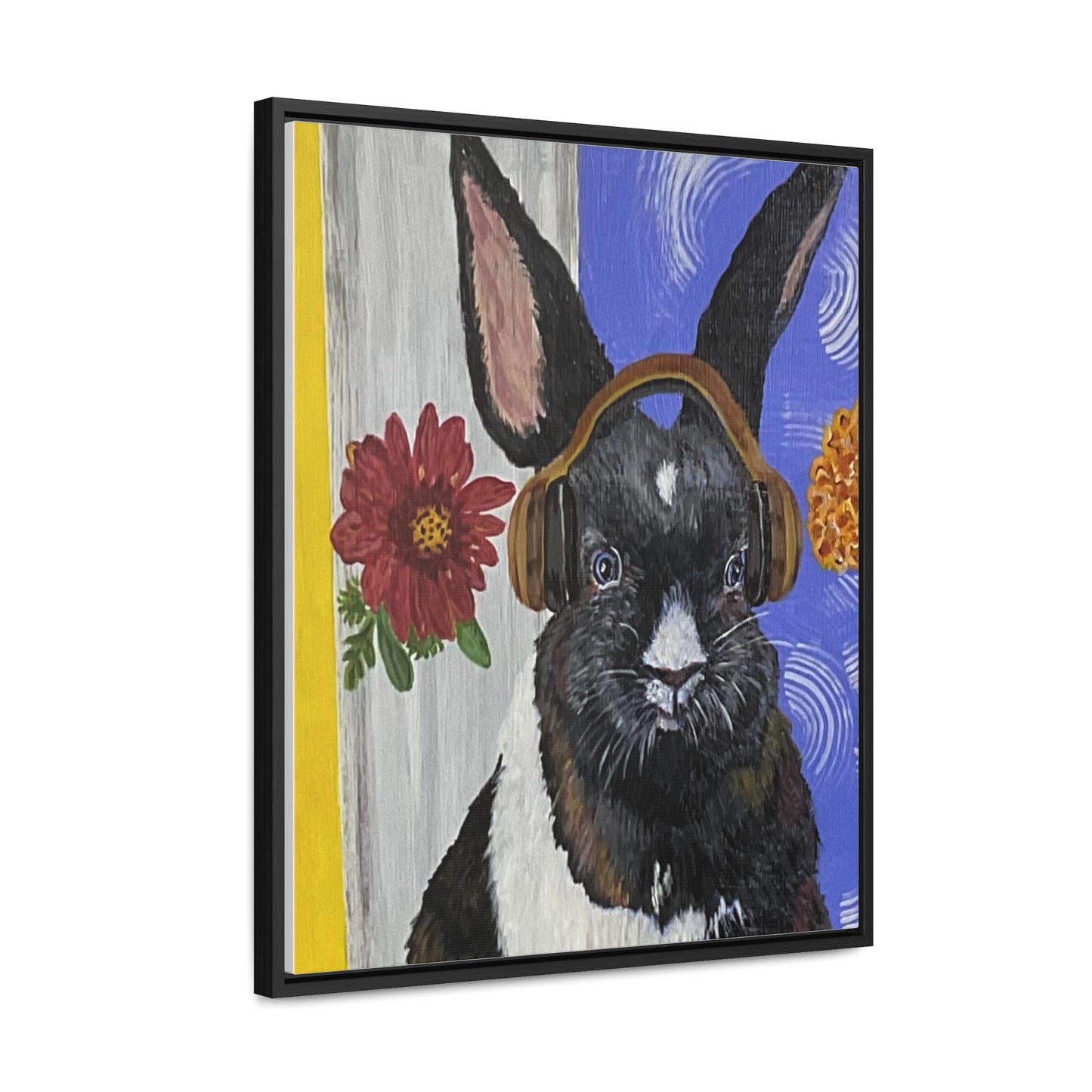 Fluffy Frequency - Canvas Wrapped Framed Print