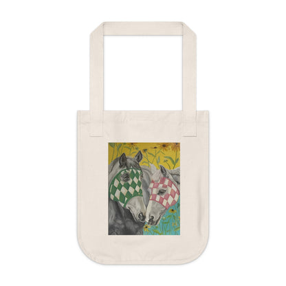 Sanctuary in the Sunflowers - Organic Canvas Tote Bag