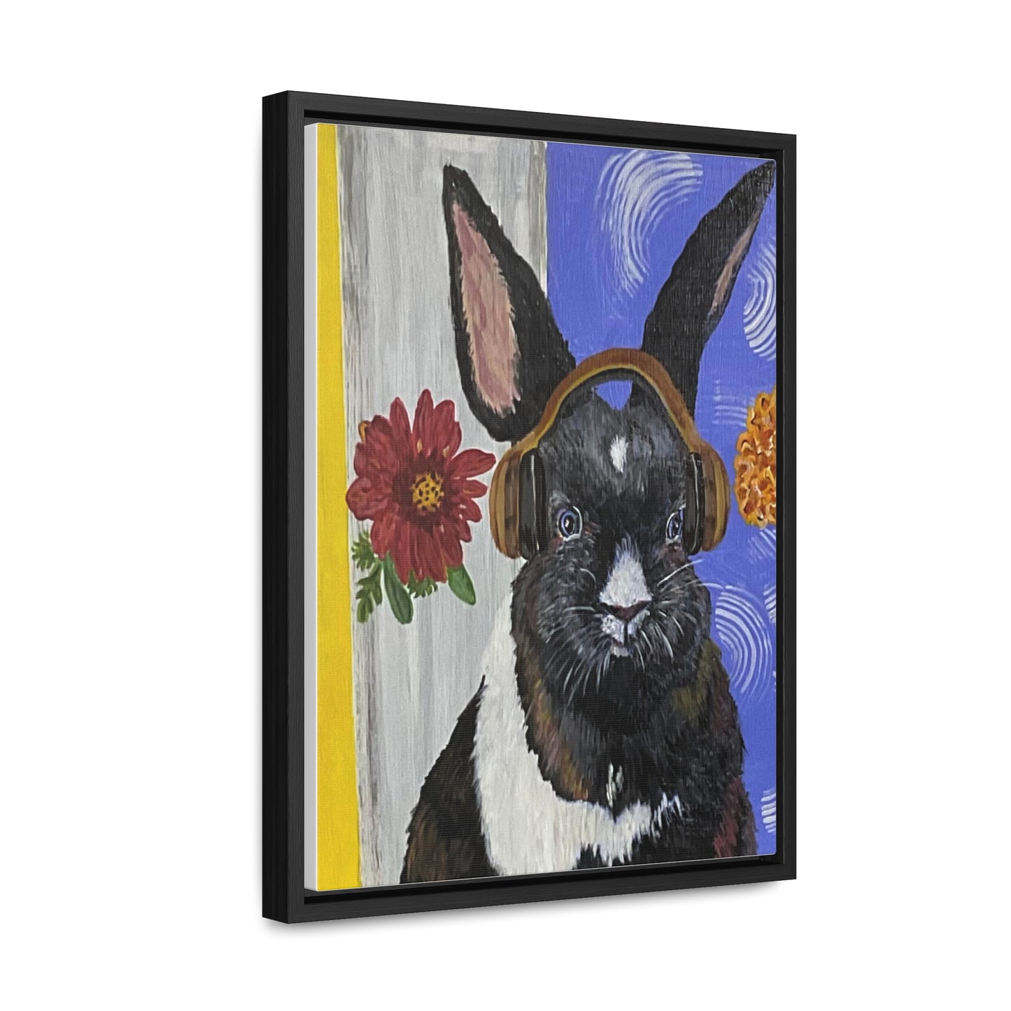 Fluffy Frequency - Canvas Wrapped Framed Print