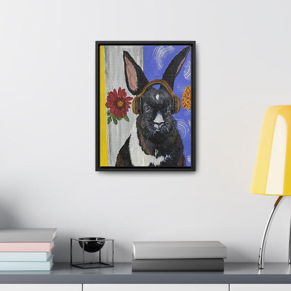 Fluffy Frequency - Canvas Wrapped Framed Print